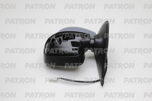 PATRON PMG0806M05 Зеркало наружное лев электр с подогр, грунт, выпукл DACIA: LOGAN, SANDERO 2012-