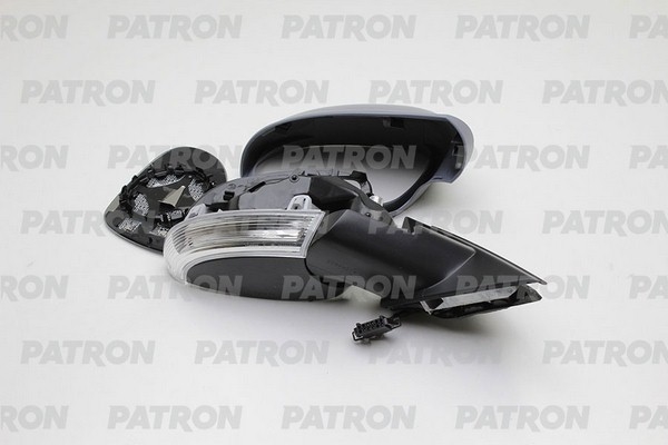 PATRON PMG4022M02 Зеркало наружное в сборе прав, электр, с подогр, выпукл, грунт,с указат повор VW: PASSAT - 03-05