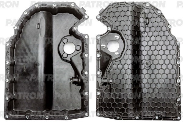 PATRON POC103 Поддон масляный пластиковый (1.8TSI 16V CJSA) SKODA: Octavia (A7) 2013-, Superb 2015-   AUDI: A3 [8V] 2013-, TT(8S) 2015-   SEAT Leon (5F) 2013   VW: Passat (B8) 2015