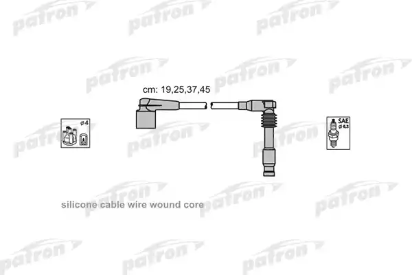PATRON PSCI2002 Комплект проводов зажигания ODS241 OPEL: ASTRA F 91-98, ASTRA G 98-05, CALIBRA A 90-97, OMEGA B 94-03, SINTRA 96-99, VECTRA A 88-95, VECTRA B 95-02