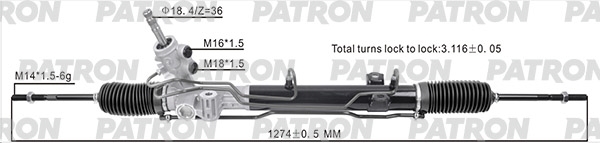 PATRON PSG1030 Рейка рулевая Chrysler Voyager (RG) 2000- Dodge Caravan (RG) 2000-