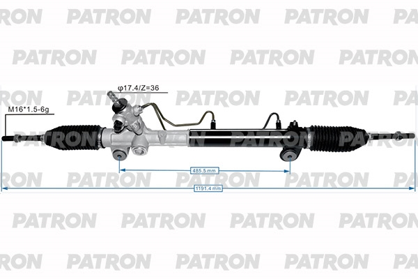 PATRON PSG1043 Рейка рулевая TOYOTA SIENNA (L2) 03-09