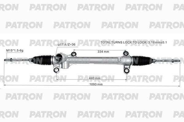 PATRON PSG1055 Рейка рулевая TOYOTA COROLLA СЕДАН (E18, ZRE1) 13-