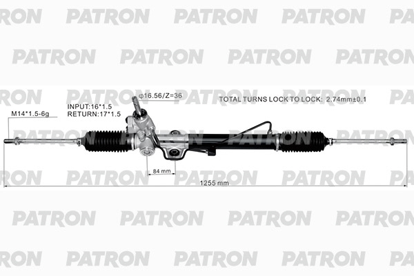 PATRON PSG2000 Рейка рулевая MITSUBISHI OUTLANDER 03-06