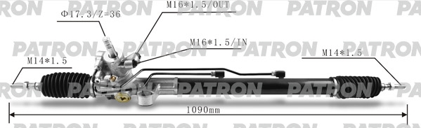 PATRON PSG3037 Рейка рулевая HONDA ACCORD 2.4 03-07