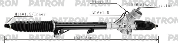PATRON PSG3044 Рейка рулевая гидравлическая AUDI: A4 , A4 Avant 2000-08/SEAT: EXEO 2009- / SKODA: SuperB 2001-08