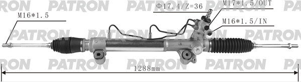 PATRON PSG3046 Рейка рулевая TOYOTA HILUX (GGN1,GUN1,KUN1,LAN125,TGN1) 15 -