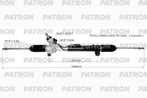 PATRON PSG3130 Рейка рулевая CHEVROLET CAPTIVA 2006-