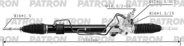 PATRON PSG3178 Рейка рулевая гидравлическая MITSUBISHI: L200 2005-, PAJERO, MONTERO SPORT 2008-