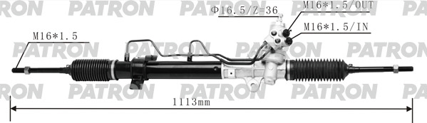PATRON PSG3195 Рейка рулевая гидравлическая HYUNDAI: TUCSON 2004 -10 / KIA: SPORTAGE 2004-