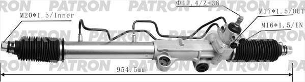 PATRON PSG3211 Рейка рулевая гидравлическая TOYOTA: LAND CRUISER 90 1996-08