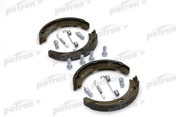 PATRON PSP196 Колодки тормозные барабанные без пружинок MERCEDES-BENZ: 190 82-93, A-CLASS 99-04, A-CLASS 04-, B-CLASS 05-, C-CLASS 93-00, C-CLASS универсал 96-01, CLK 97-02, CLK кабрио 98-02