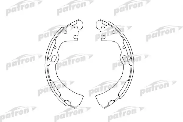 PATRON PSP282 Колодки тормозные барабанные NISSAN: PICK UP 87-98, TERRANO I 87-95, URVAN автобус 89-96, URVAN фургон 87-97