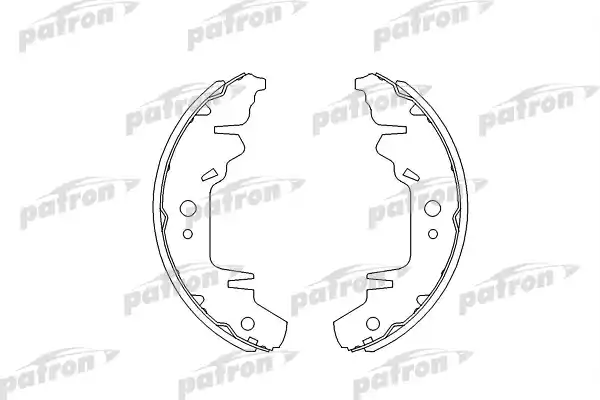 PATRON PSP568 Колодки тормозные барабанные CHRYSLER: CARAVAN 95-00, VOYAGER II 95-01, VOYAGER III 00-, VOYAGER IV 08-,  DODGE: CARAVAN II 95-01, CARAVAN III 00-,  KIA: CARNIVAL 99-01, CARN