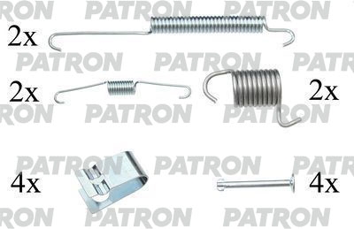 PATRON PSRK0137 Комплект монтажный тормозных колодок барабанных SUZUKI: GRAND VITARA 05-, GRAND VITARA 98-