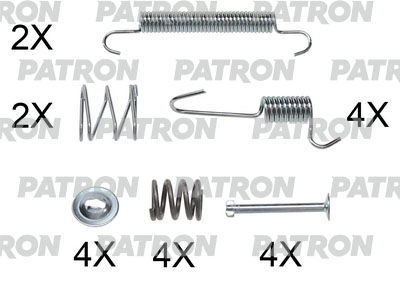 PATRON PSRK0149 Комплект монтажный тормозных колодок барабанных HYUNDAI: ACCENT III (MC) 05-, ACCENT СЕДАН (MC) 05-  KIA: RIO II (JB) 05-, RIO II СЕДАН (JB) 05-