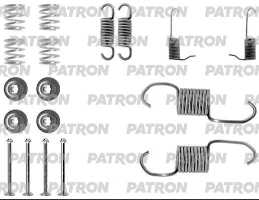 PATRON PSRK0180 Комплект монтажный тормозных колодок барабанных MITSUBISHI: L 200 86-96, L 300 C БОРТОВОЙ ПЛАТФОРМОЙ 83-94, L 300 АВТОБУС 81-87, L 300 АВТОБУС 86-, L 300 ФУРГОН 80-86, L 300 ФУРГОН 86-,