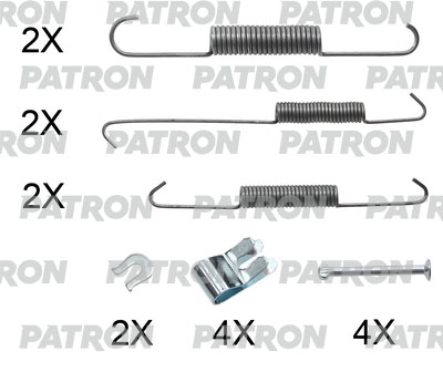 PATRON PSRK0233 Комплект монтажный тормозных колодок барабанных TOYOTA: HILUX (N) 01- , HILUX 07-/ 08-