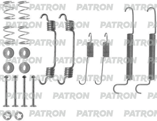 PATRON PSRK0262 Комплект монтажный тормозных колодок барабанных OPEL: ASTRA F CLASSIC универсал 98-05, ASTRA F Van 93-99, ASTRA F универсал 91-98, ASTRA G хечбэк 98-05, ASTRA G седан 98-05, ASTRA G унив