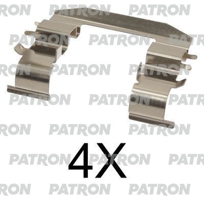 PATRON PSRK1105 Комплект монтажный тормозных колодок дисковых KIA: CARENS II 1.6/1.8/2.0 CRDI/2.0 CVVT 02-, CEED 1.4 CVVT/1.6 CRDI 115/1.6 CRDI 90/1.6 CVVT 12-, CEED SW 1.4/1.4 CVVT/1.6/1.6 CRDI 115/1