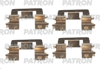 PATRON PSRK1164 Комплект монтажный тормозных колодок дисковых TOYOTA:COROLLA VERSO ( E12J ) 01.02-05.04,COROLLA УНИВЕРСАЛ ( E12J ,  E12T ) 01.02-,PRIUS 08.03-