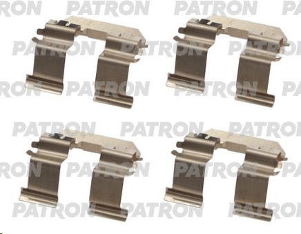 PATRON PSRK1228 Комплект монтажный тормозных колодок дисковых SUBARU: LEGACY V 09-, IMPREZA HATCHBACK 08-, FORESTER 08-