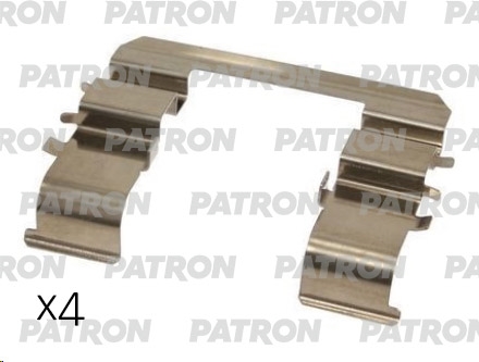 PATRON PSRK1247 Комплект монтажный тормозных колодок дисковых KIA: CARNIVAL/ GRAND CARNIVAL III 2.7 V6/2.9 CRDI/2.9 CRDI LX 05-, CARNIVAL I 2.5 V6/2.5 I/2.9 TD 99-01, CARNIVAL II 2.4/2.5 V6/2.9 CRDI/2.9