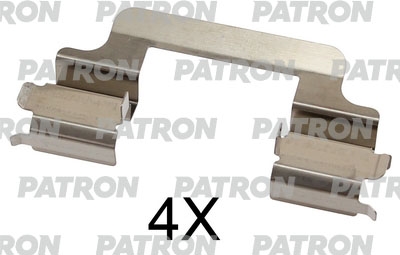 PATRON PSRK1301 Комплект монтажный тормозных колодок дисковых LAND ROVER: RANGE ROVER SPORT 05-, DISCOVERY IV 09-, DISCOVERY III 04-