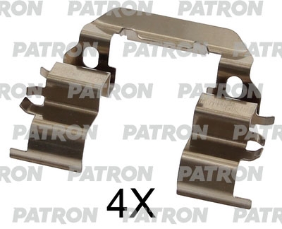 PATRON PSRK1305 Комплект монтажный тормозных колодок дисковых HYUNDAI: I20 08-, I10 08-