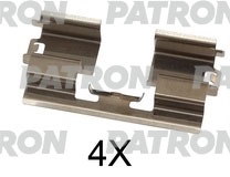 PATRON PSRK1328 Комплект монтажный тормозных колодок дисковых CHEVROLET: ORLANDO 11-, CRUZE 09-, OPEL: ASTRA J 09-, VAUXHALL: ASTRA VI 09-