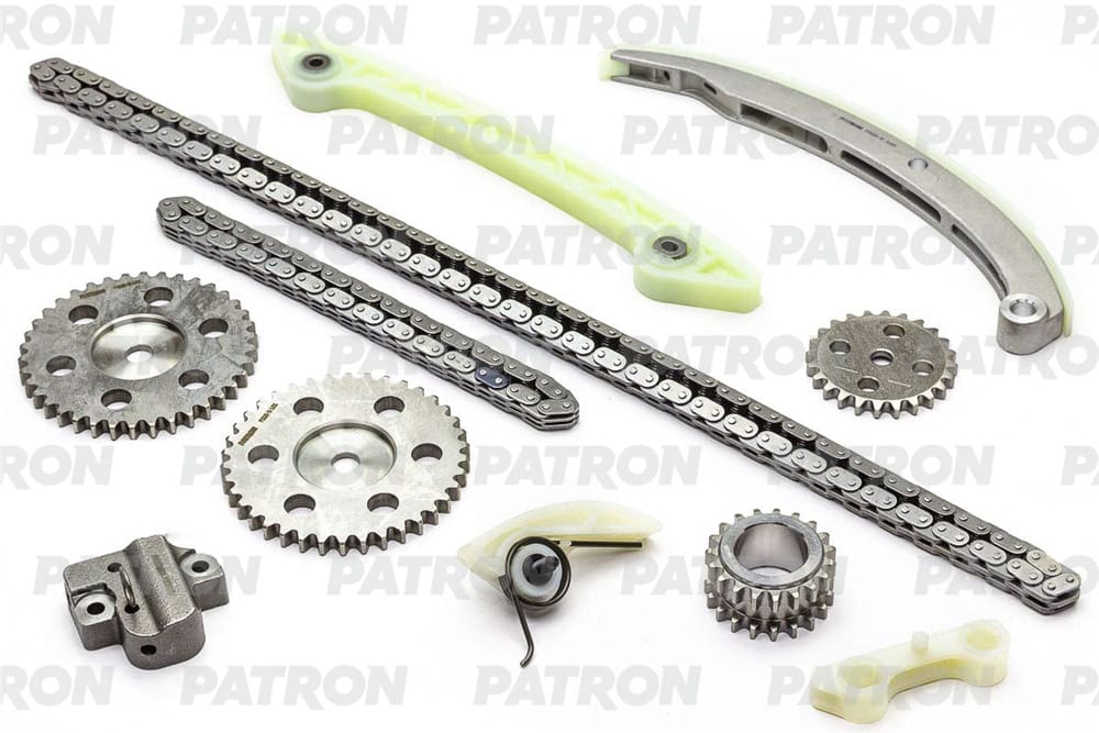 PATRON PTCK005 Комплект цепи ГРМ (Цепь-2, Нат-1, Усп-4, Шест-4) FORD Focus II 1.8i MT (QQDA, QQDB) 2005-2011