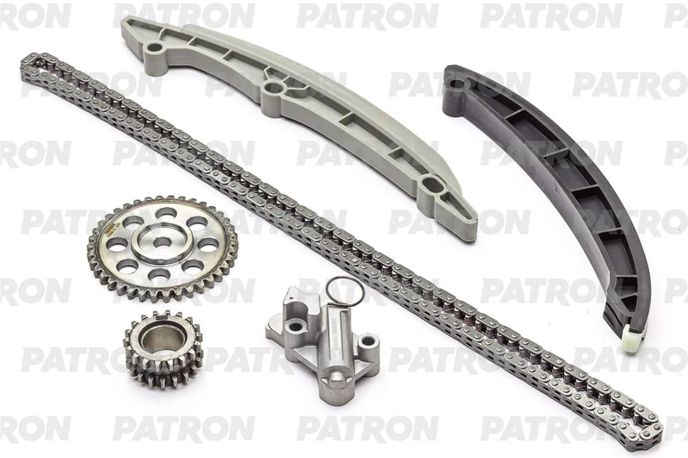 PATRON PTCK008 Комплект цепи ГРМ (Цепь-1, Нат-1, Усп-2, Шест-2) VW 1.4TSI (CAVA, CAVB, CAVC, CAVD, CTHA, CTHB, CTHC, CTHD, CAXA) 2015- (Цепь 03C109158H, ШК Z=19/18)