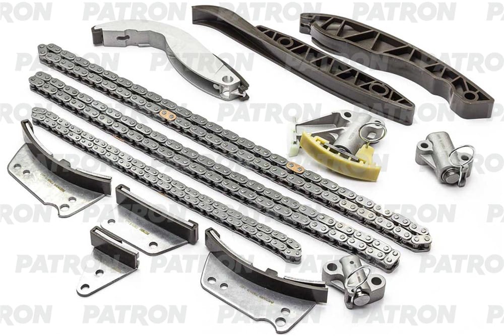 PATRON PTCK015 Комплект цепи ГРМ (Цепь-3, Нат-3, Усп-7) KIA: SORENTO I 2.5 CRDi 02-