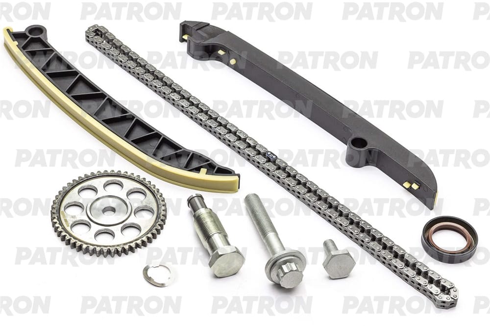 PATRON PTCK018 Комплект цепи ГРМ (Цепь-1, Нат-1, Усп-2, Шест-1) SKODA Yeti 1.2TSI (CBZB>> 23.10.2011) 2009-2018 (Цепь 03F109158K)