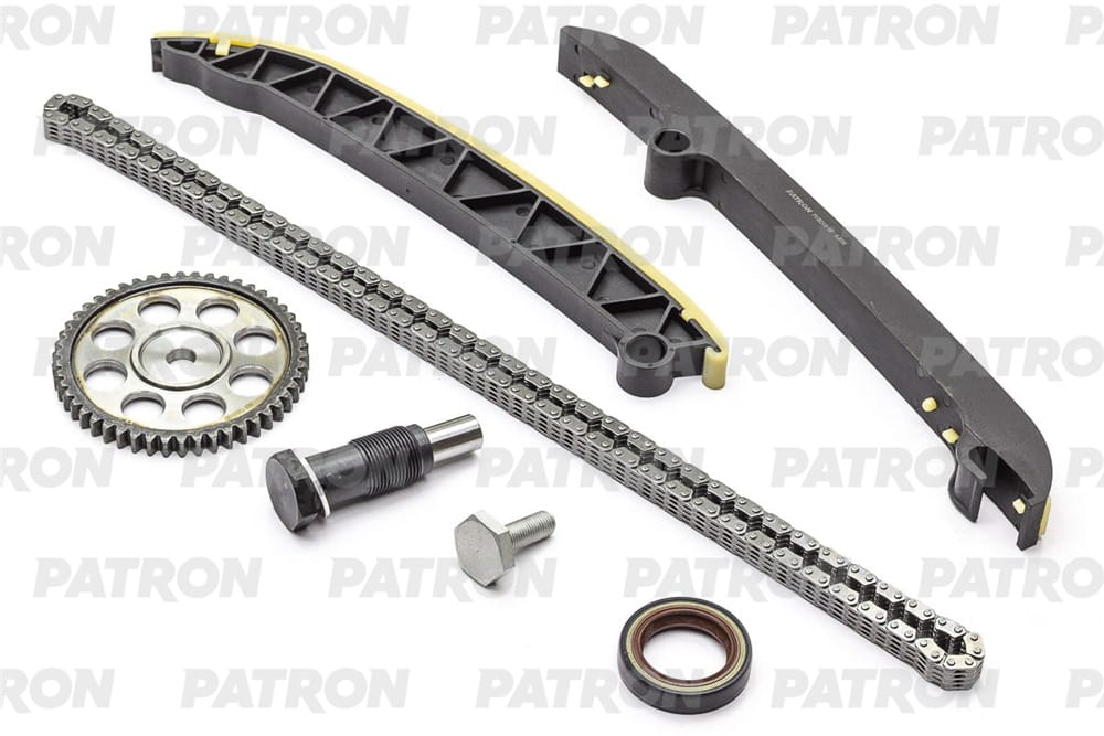 PATRON PTCK019 Комплект цепи ГРМ (Цепь-1, Нат-1, Усп-2, Шест-1) SKODA Yeti 1.2TSI (CBZB 24.10.2011>>) 2009-2018 (Цепь 03F109158G)