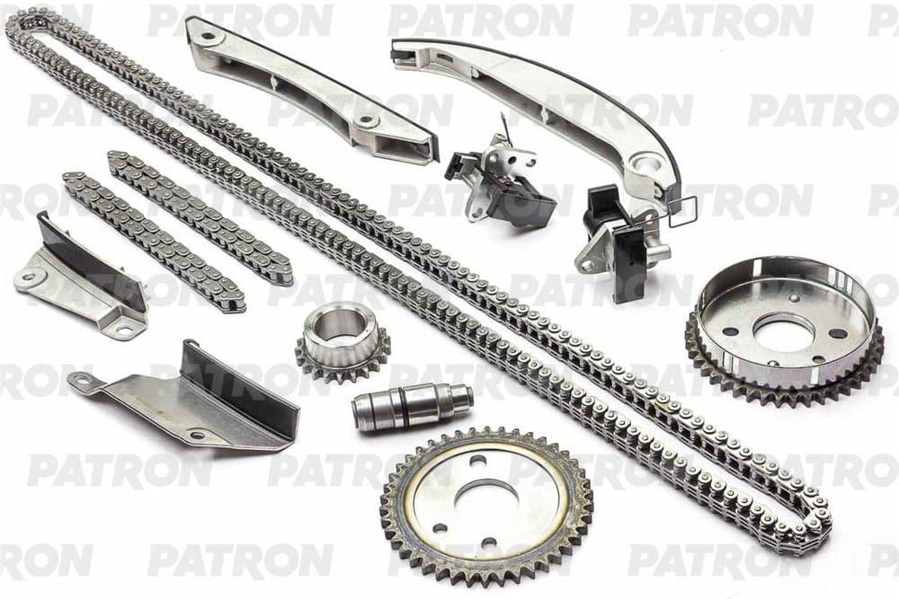 PATRON PTCK038 Комплект цепи ГРМ (Цепь-3, Нат-3, Усп-4, Шест-3) CHRYSLER Sebring 2.7 2004-2007, DODGE Intrepid 2.7 2002-2004