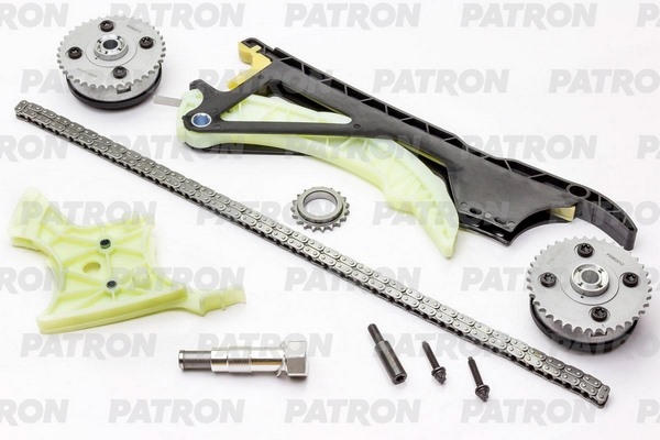 PATRON PTCK042 Комплект цепи ГРМ (Цепь-1, Нат-1, Усп-2, Шест-1, Ф/р-2) BMW E60 2.5i-3.0i N52/N55 05>