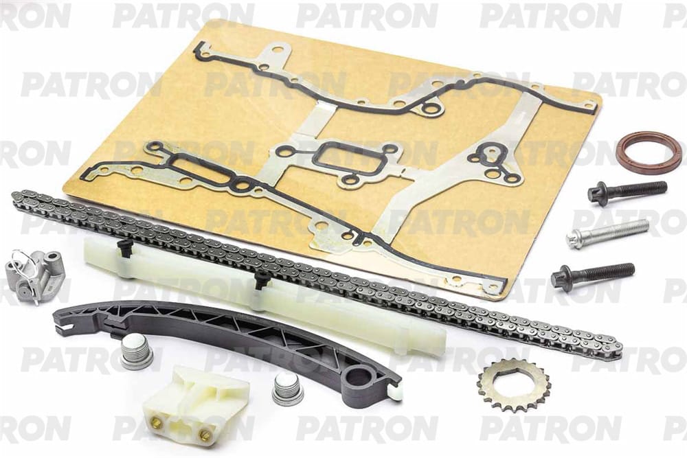 PATRON PTCK073 Комплект цепи ГРМ (Цепь-1, Нат-1, Усп-3, Шест-1, Прокл-1) OPEL Corsa D 1.4i (A14XER) / 1.4i (A14XEL) 2006-2014