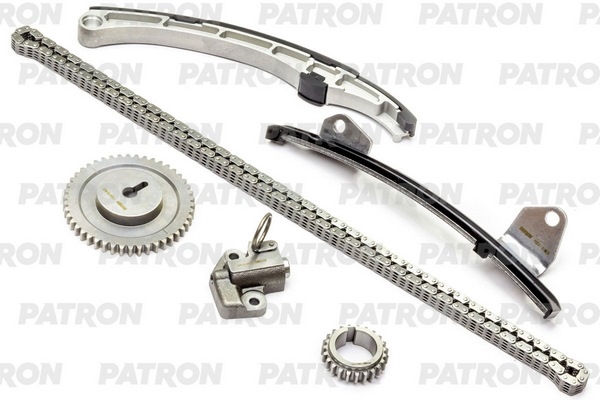 PATRON PTCK087 Комплект цепи ГРМ (Цепь-1, Нат-1, Усп-2, Шест-2) MAZDA 3 (BK) / Axela 1.6i (Z6) / 1.5i (ZY-VE) 2003-2008