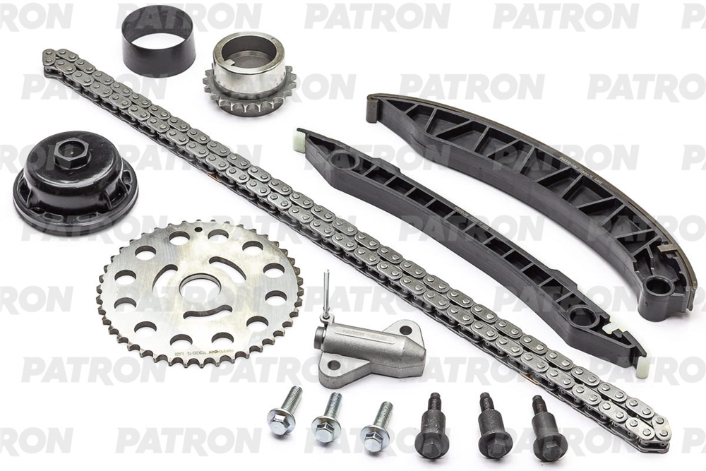 PATRON PTCK093 Комплект цепи ГРМ (Цепь-1, Нат-1, Усп-2, Шест-2) RENAULT/ NISSAN/ OPEL 2.0dCi (M9R) 2006-