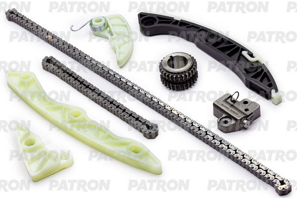 PATRON PTCK129 Комплект цепи ГРМ (Цепь-2, Нат-1, Усп-4, Шест-1) KIA Sportage (SL) 2.0i (G4KD) 2010-2016
