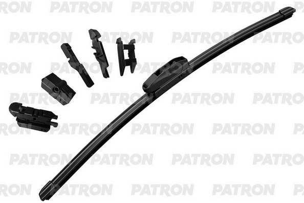 PATRON PWB430FQ Щетка стеклоочистителя 43см бескаркасная универсальная + 6 адаптеров