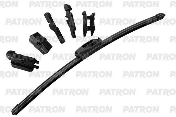 PATRON PWB650FQ Щетка стеклоочистителя 65см бескаркасная универсальная + 6 адаптеров