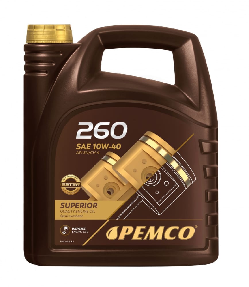 PEMCO pm02605 10w 40 sn/ch 4, a3/b4 5л (полусинт. мотор. масло) купить в Самаре