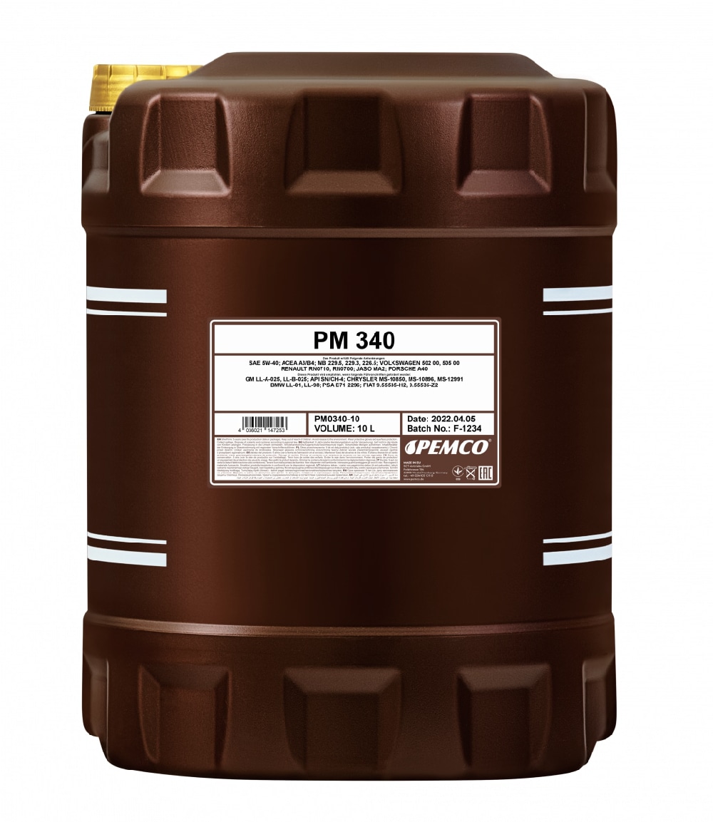 PEMCO pm034020 5w 40 sn/ch 4, a3/b4 20л (синт. мотор. масло)