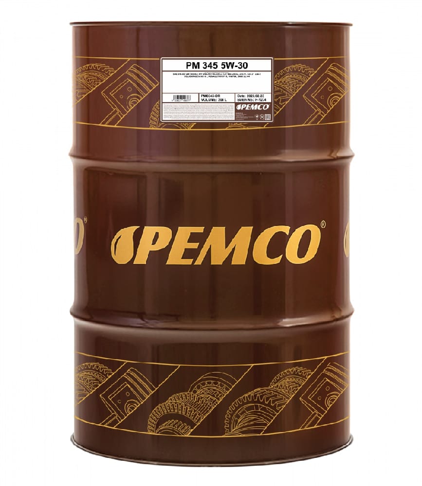 PEMCO pm0345dr 5w 30 sn/ch 4, c2/c3, 208л (синт. мотор. масло) купить в Самаре