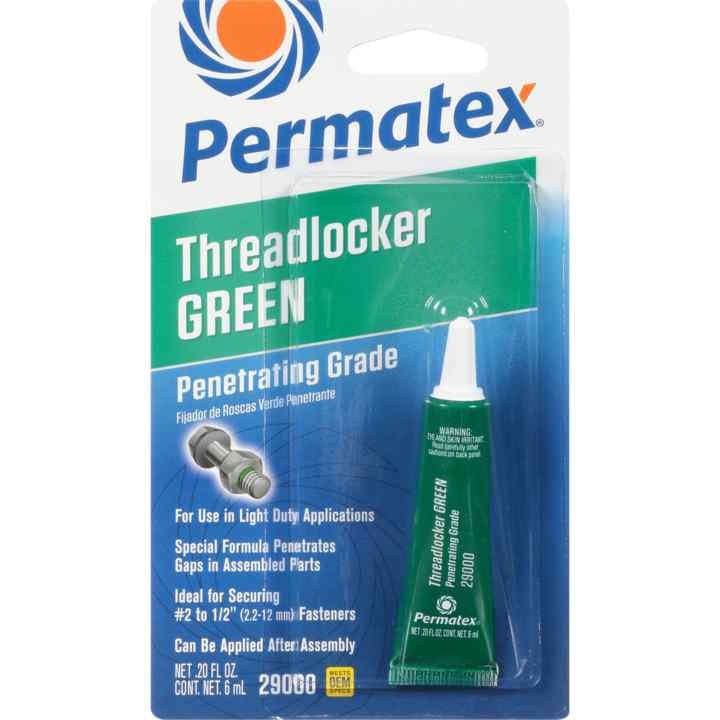 PERMATEX 29000 Клей клей анаэробный проникающий зеленый permatex penetrating grade threadlocker green 6 мл (блистер). купить в Самаре