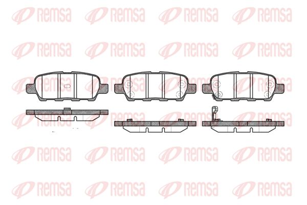 REMSA 087601 Колодки торм.зад.