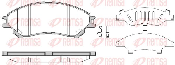 REMSA 158902 Колодки торм.пер.