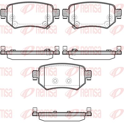 REMSA 168202 Колодки торм. зад.